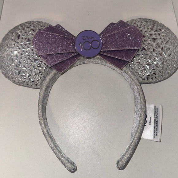Sparkling Silver and Purple Headband 100 Years Anniversary - Picture 1 of 3
